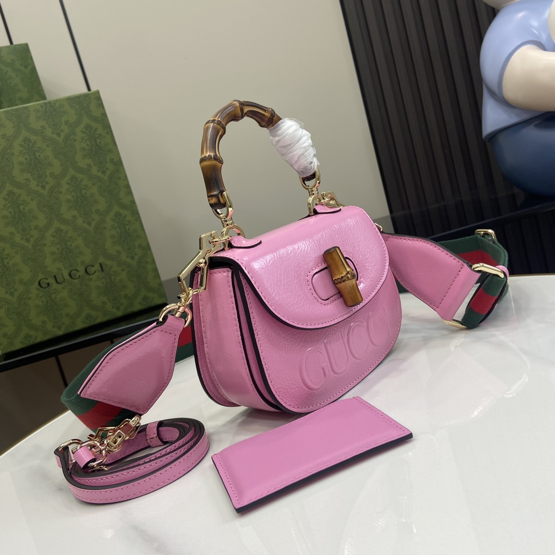 Gucci Bamboo 1947 Mini Top Handle Bag - DesignerGu