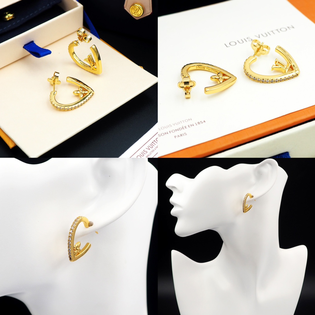 Louis Vuitton My LV Love Earrings   M01616 - DesignerGu