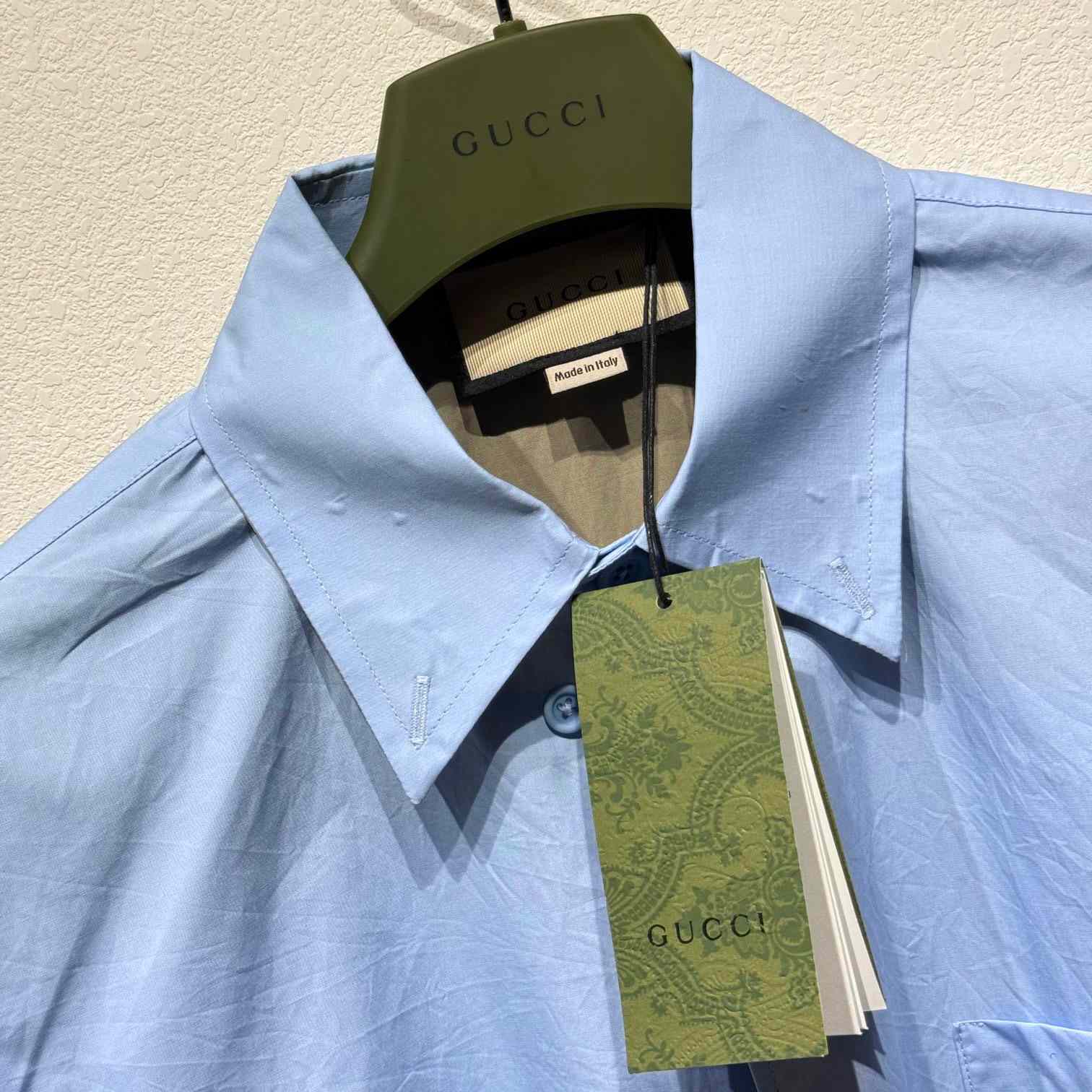 Gucci GG Cotton Jacquard Shirt - DesignerGu