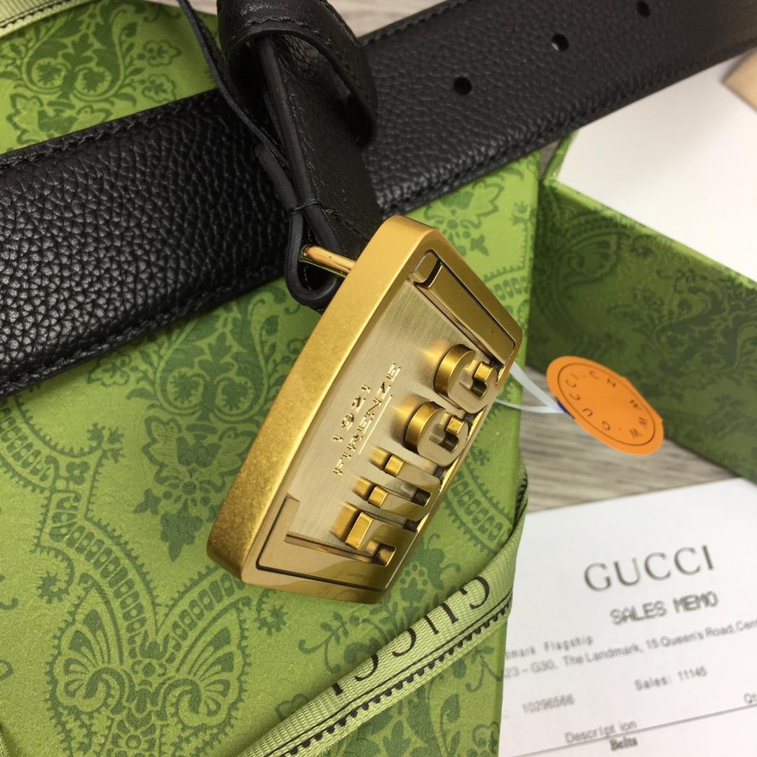 Gucci Leather Belt  35mm - DesignerGu