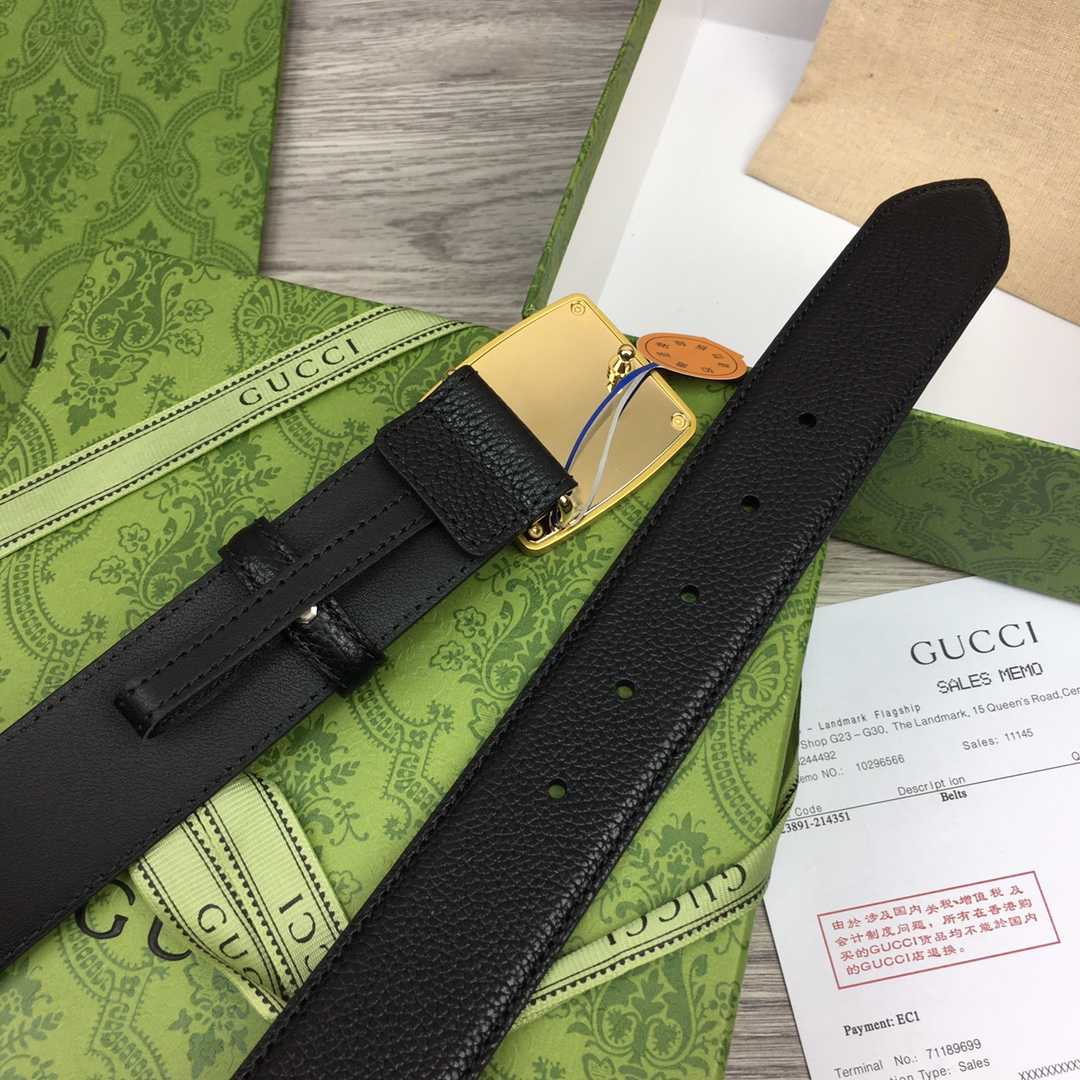 Gucci Leather Belt  35mm - DesignerGu