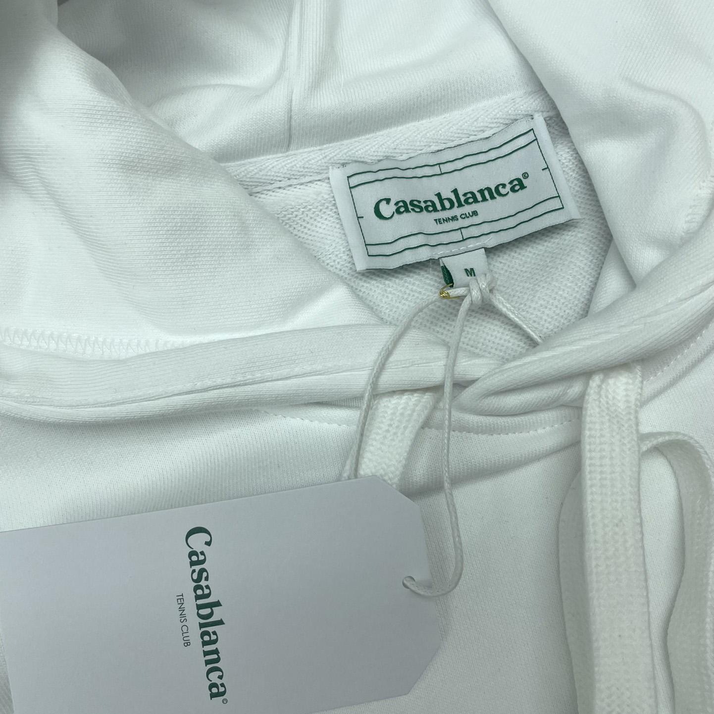 Casablanca White Gradient Arch Organic Cotton Hoodie    c806 - DesignerGu