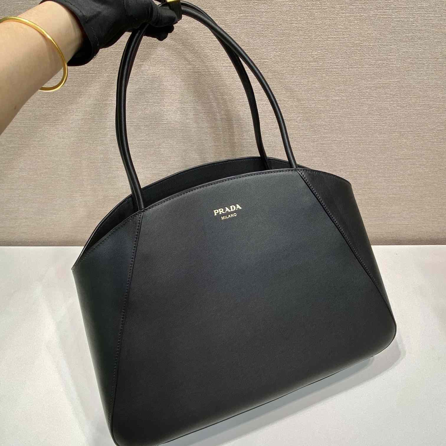 Prada Large Leather Tote Bag - DesignerGu