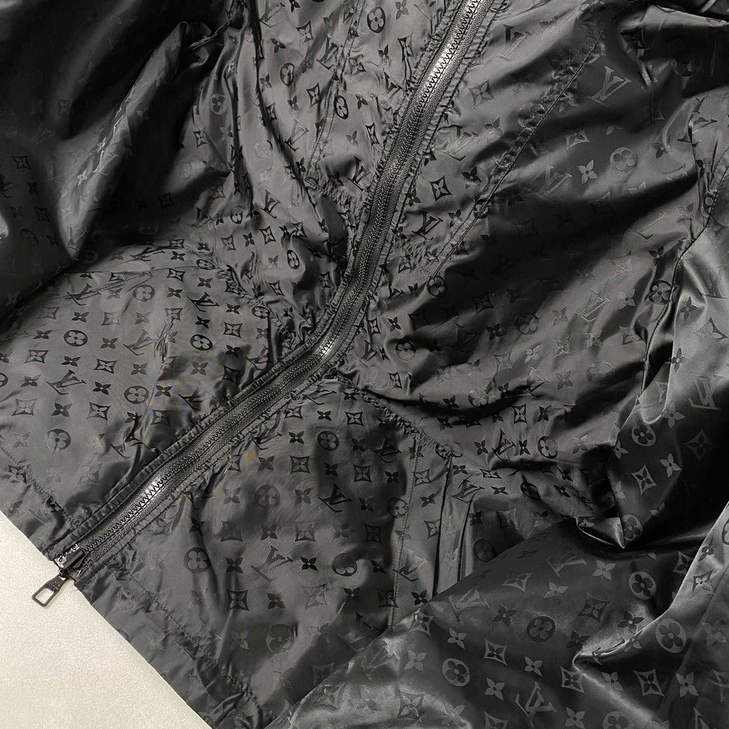 Louis Vuitton Signature Monogram Reversible Nylon Windbreaker - DesignerGu