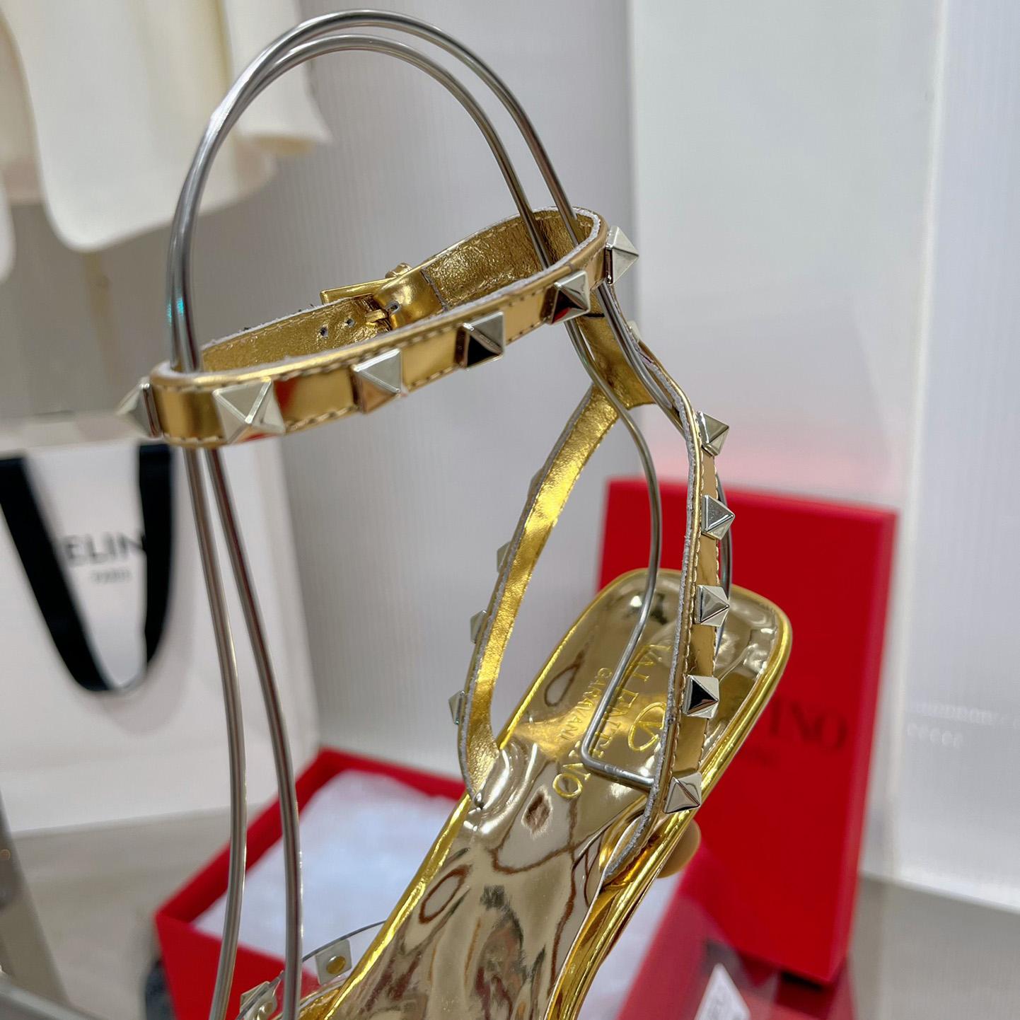 Valenti Garavani Rockstud Couture 58mm Mirrored Pumps - DesignerGu