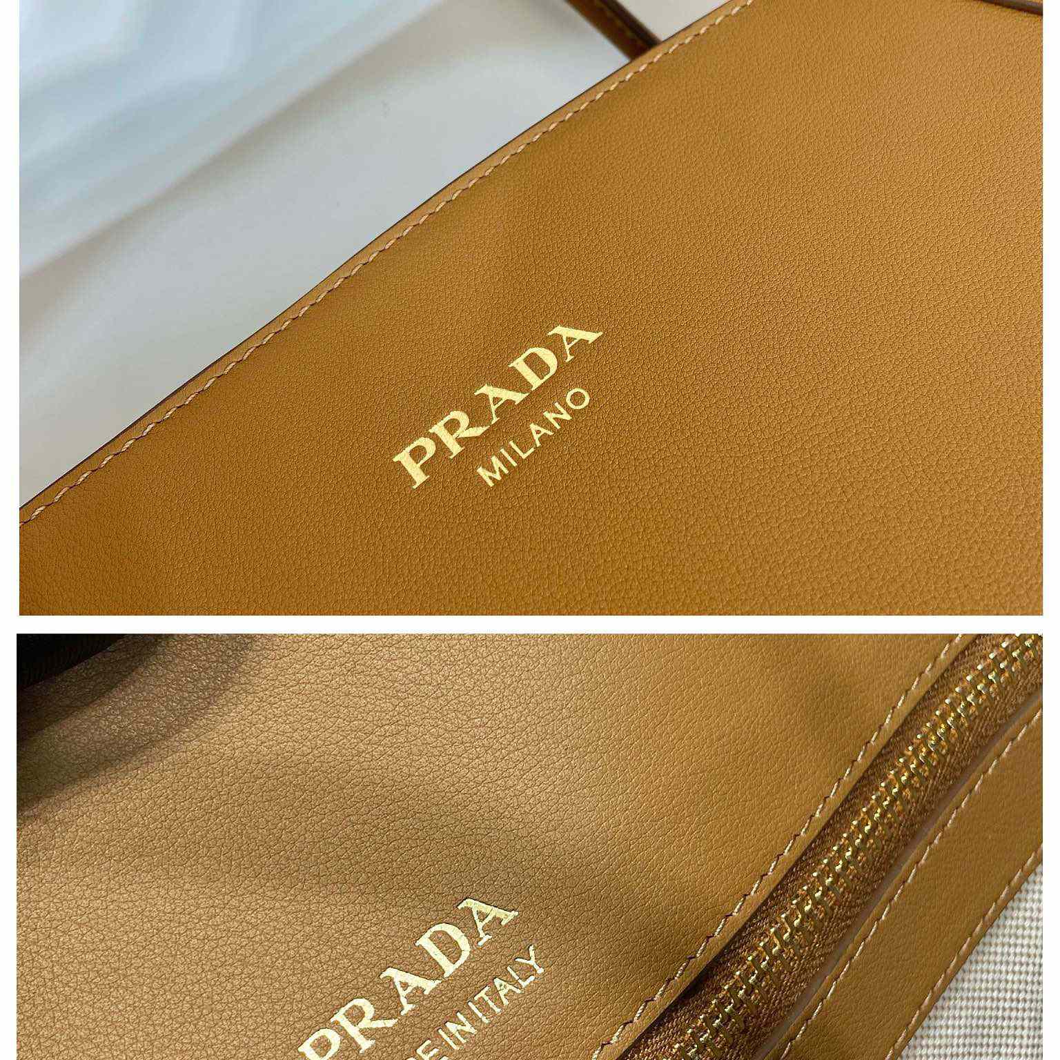 Prada Large Leather Tote Bag - DesignerGu