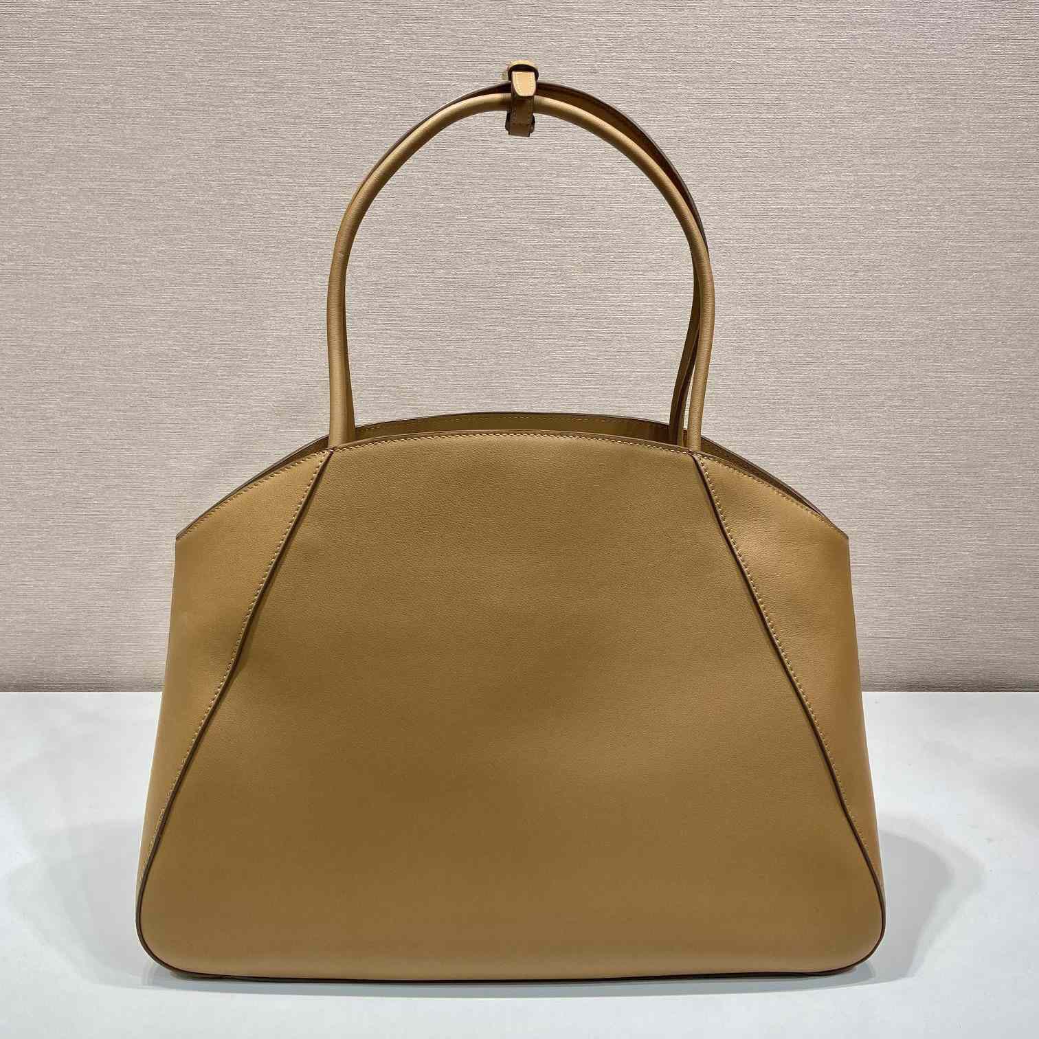 Prada Large Leather Tote Bag - DesignerGu