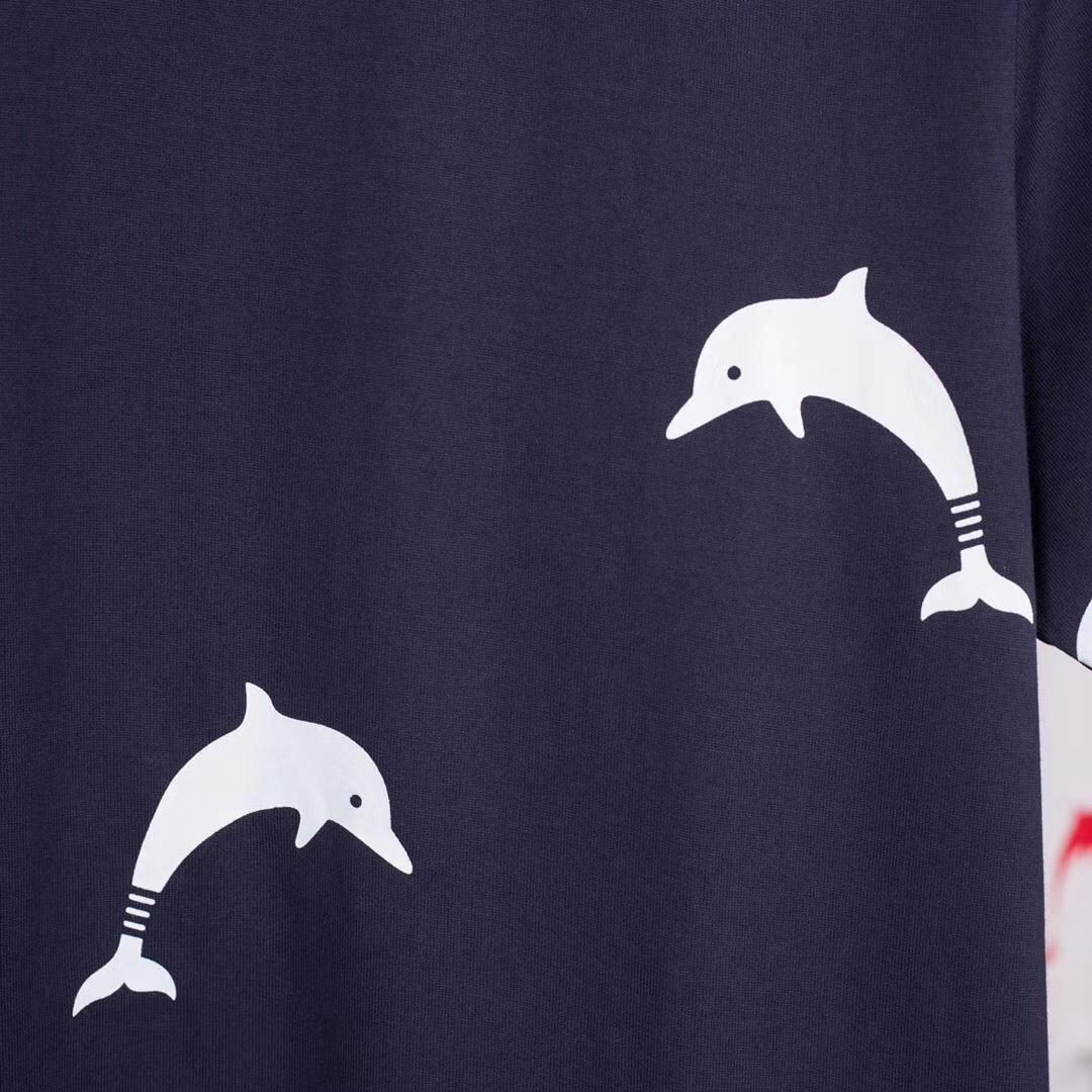 Thom Browne Dolphin Print T-shirt     1831 - DesignerGu