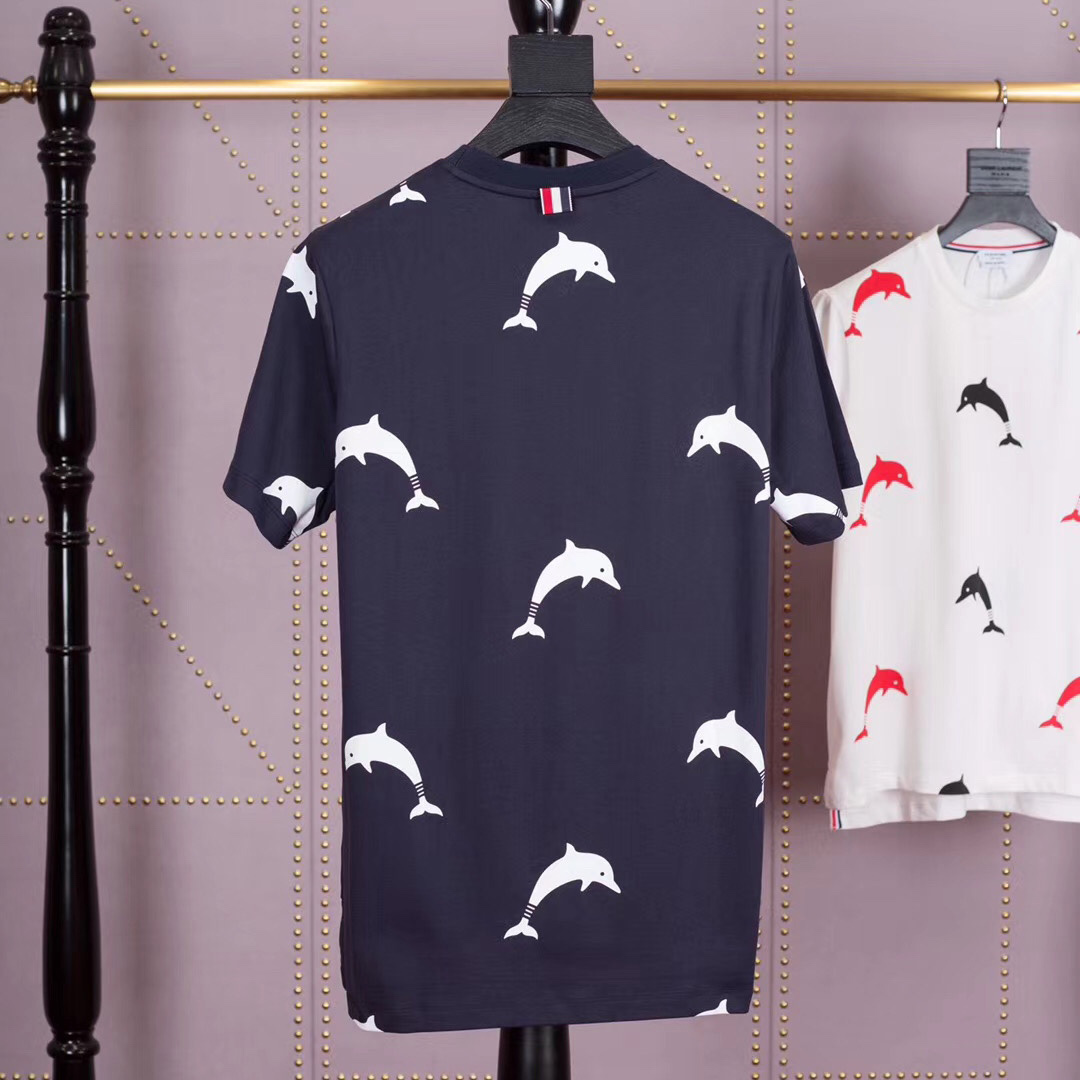 Thom Browne Dolphin Print T-shirt     1831 - DesignerGu