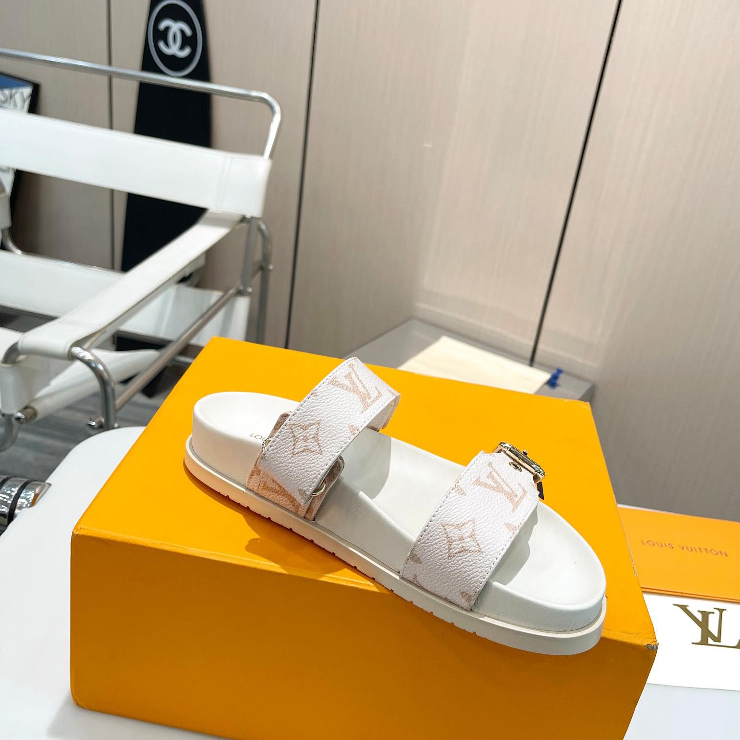 Louis Vuitton Bom Dia Flat Comfort Mule     1ACHYI - DesignerGu