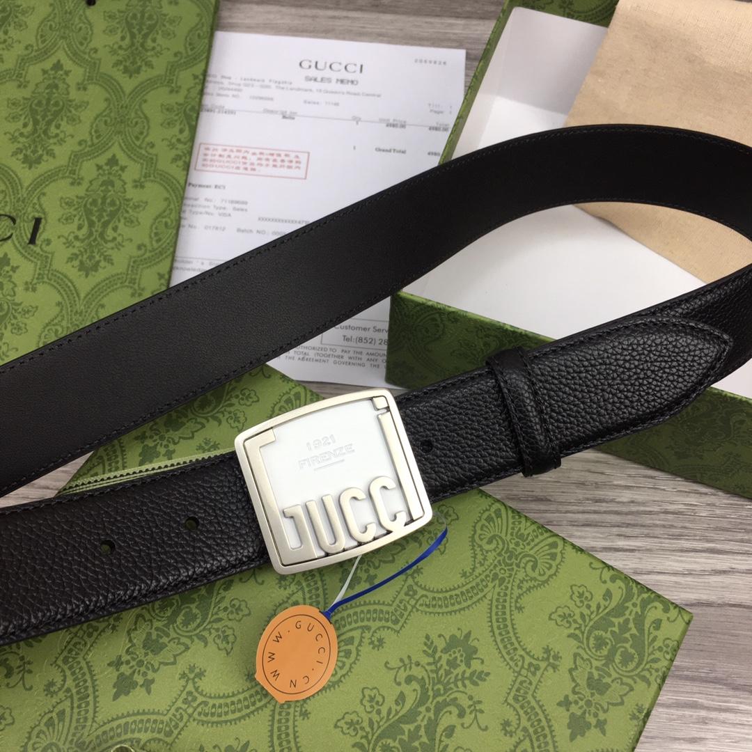 Gucci Leather Belt  35mm - DesignerGu