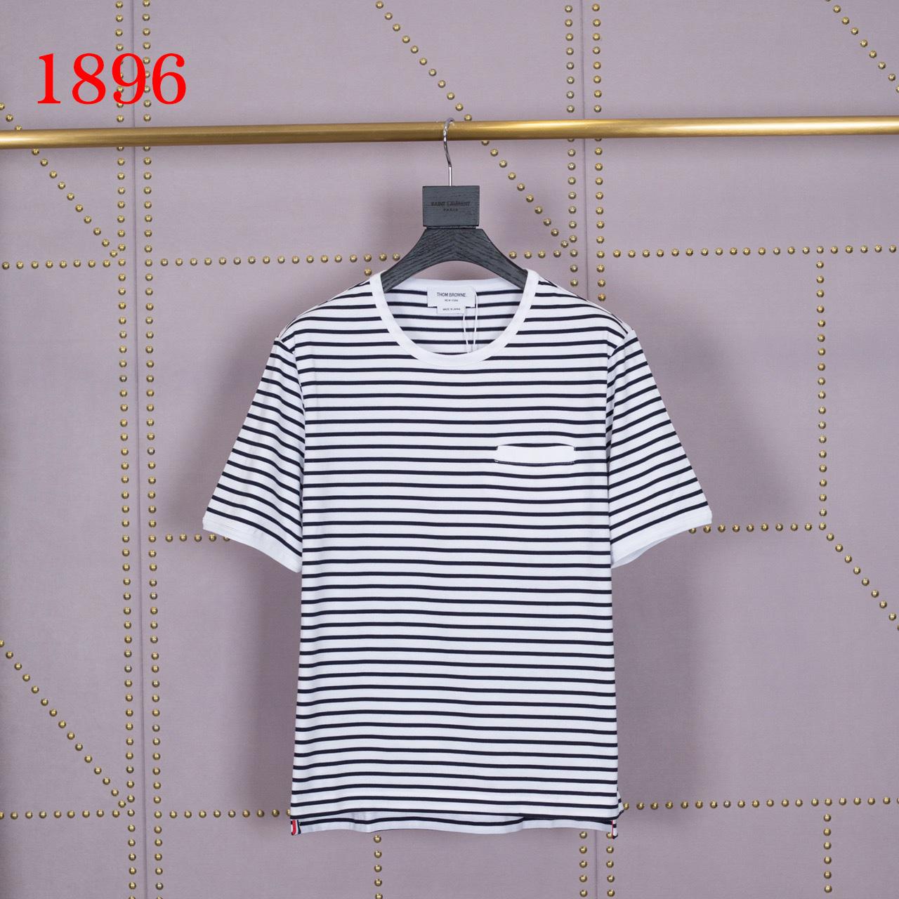 Thom Browne Striped Cotton Jersey T-shirt   1896 - DesignerGu