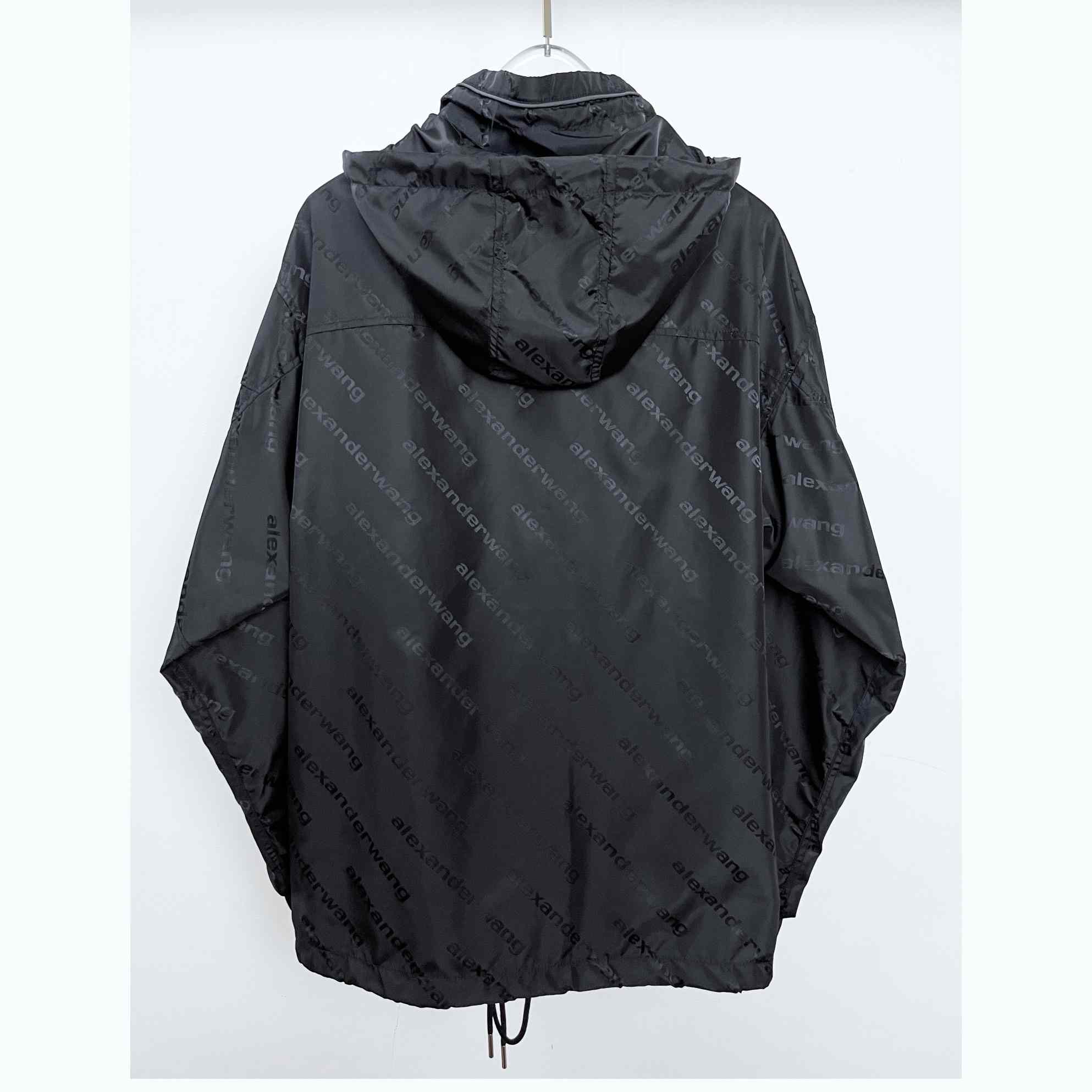 Alexander Wang Monogram Logo-print Pullover Jacket - DesignerGu