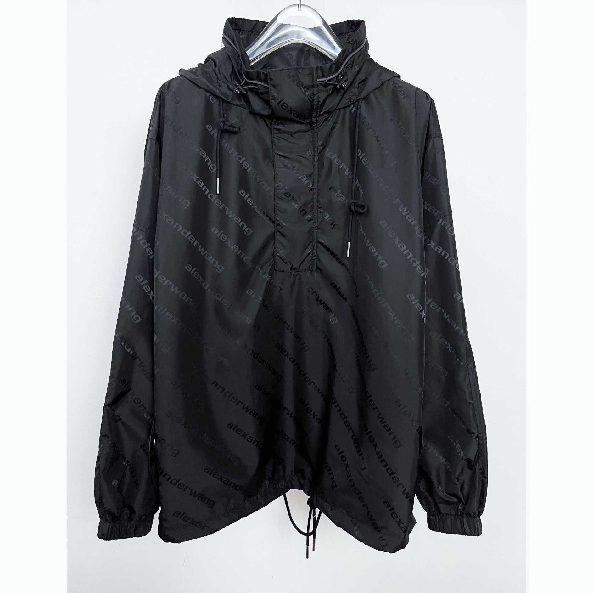 Alexander Wang Monogram Logo-print Pullover Jacket - DesignerGu