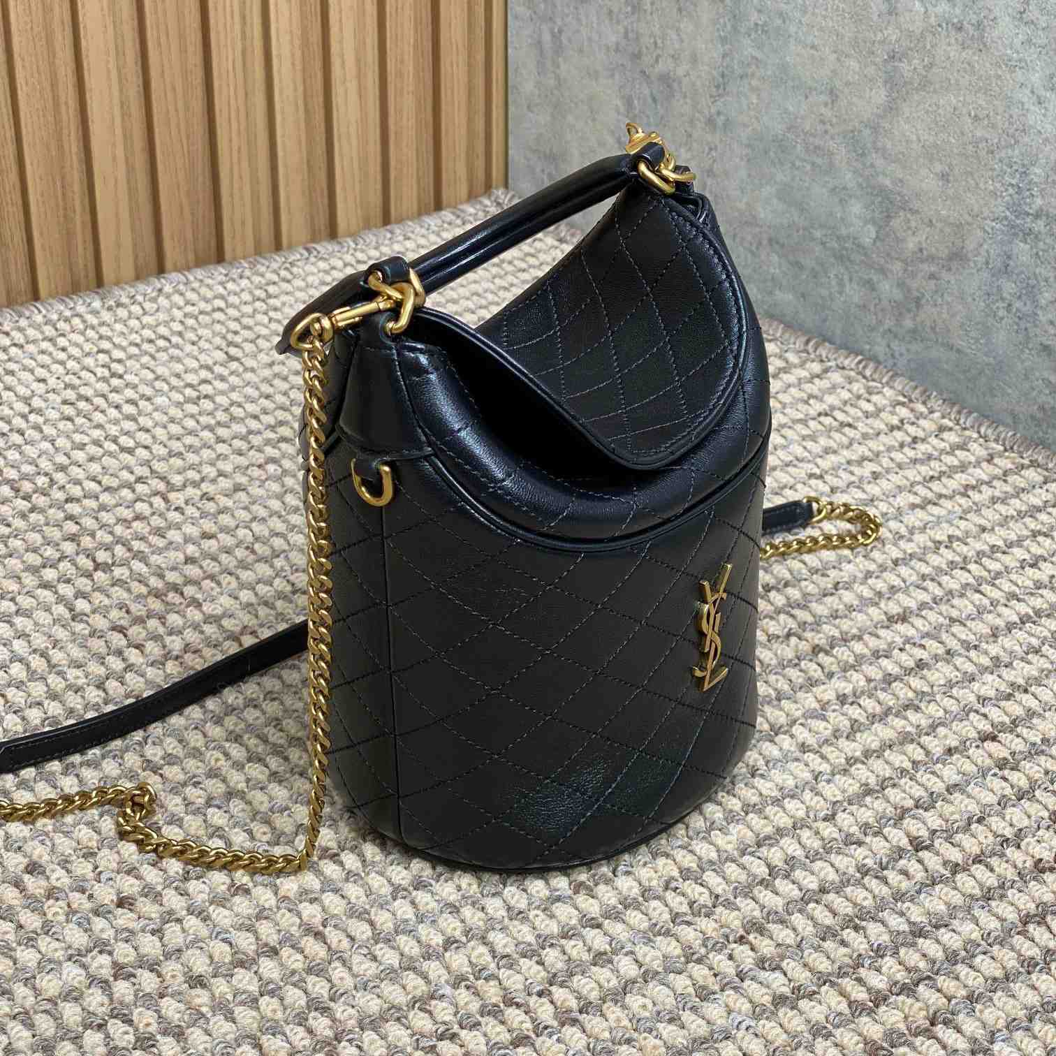 Saint Laurent Gaby Bucket Bag In Lambskin  - DesignerGu