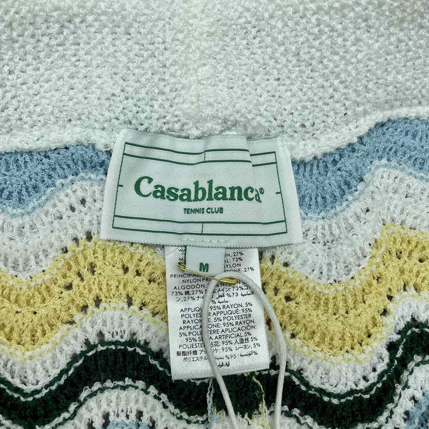 Casablanca Wavy Knit Cotton Shorts   m1029 - DesignerGu