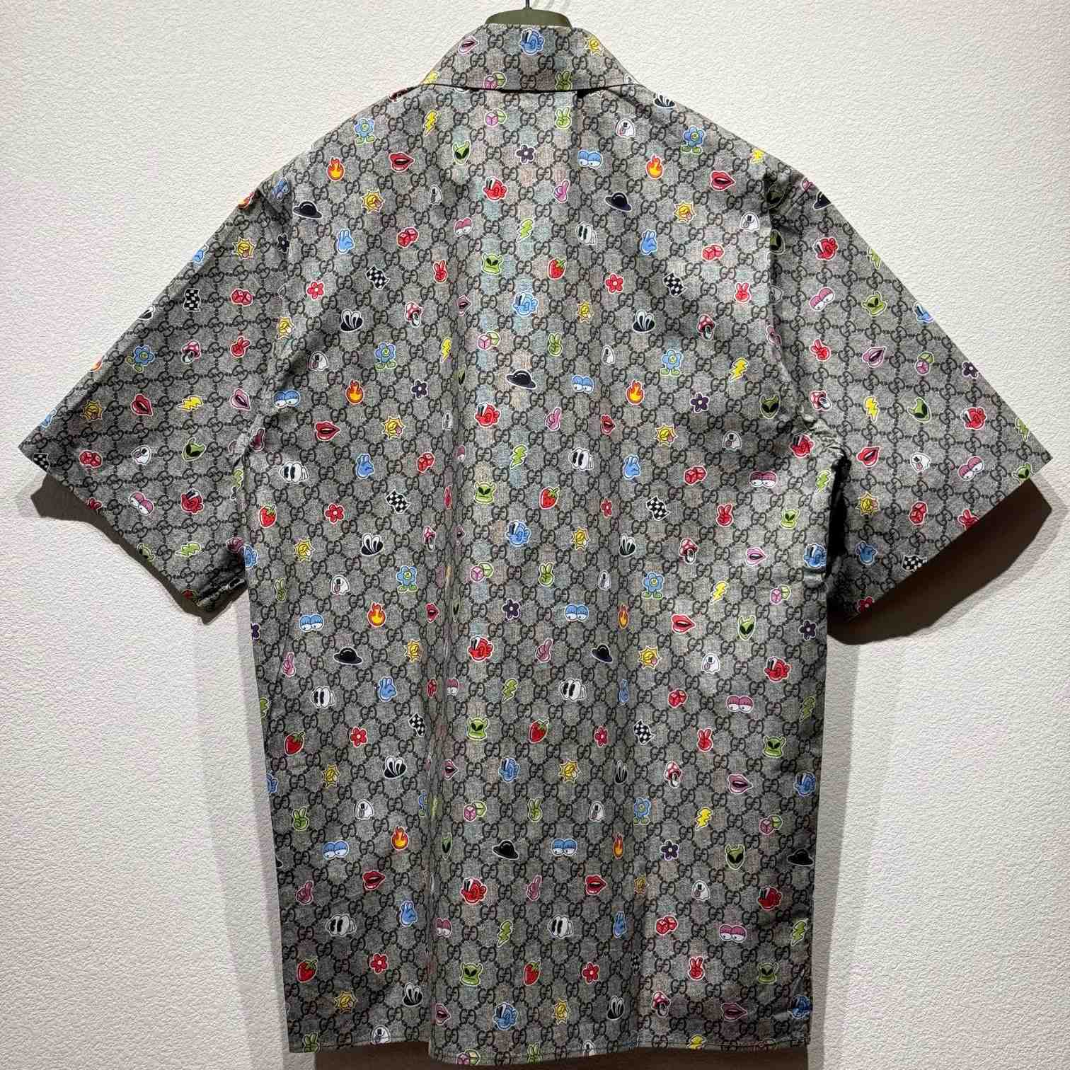 Gucci Cotton Poplin Shirt With Print - DesignerGu