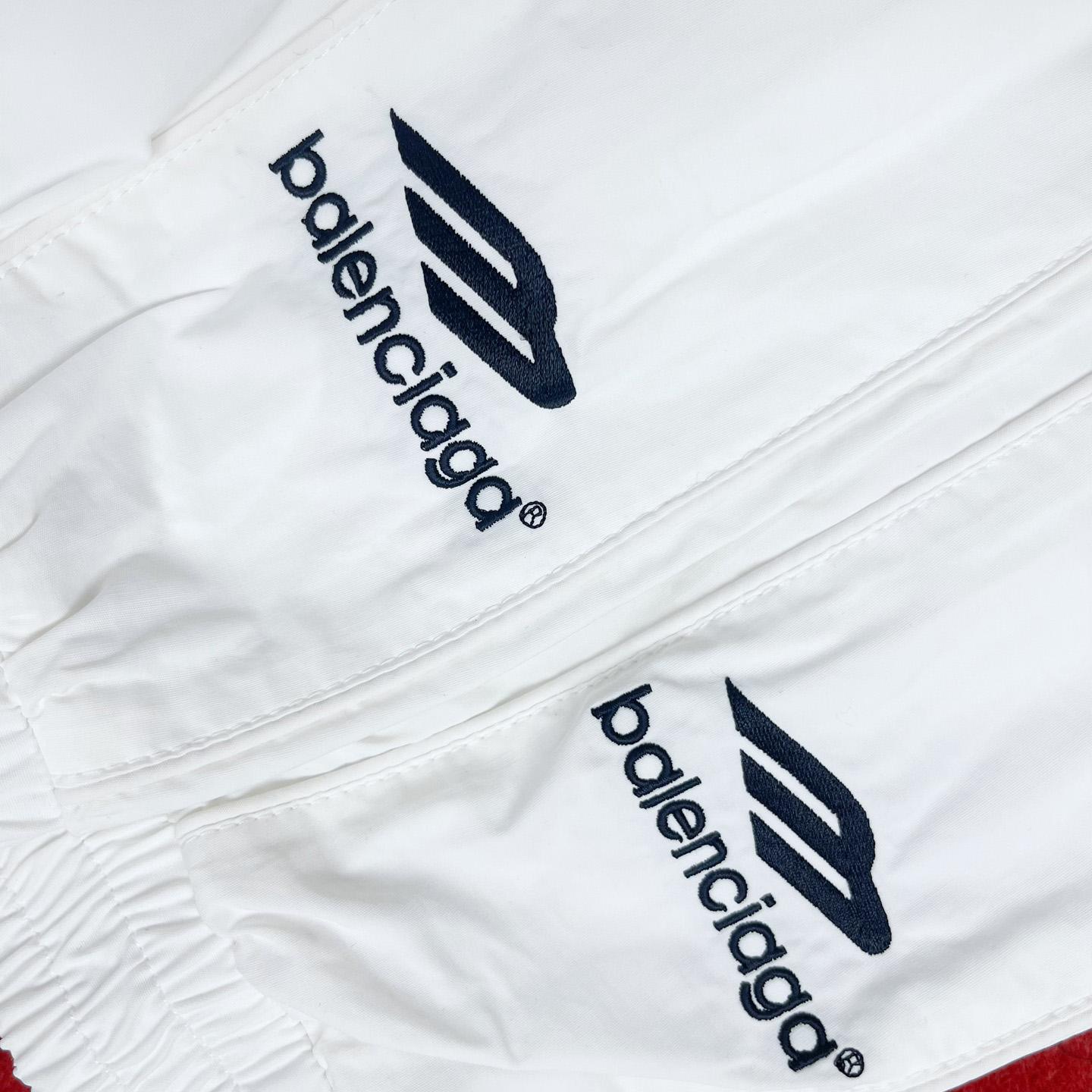 Balenciaga Paris Soccer Tracksuit Jacket In White - DesignerGu