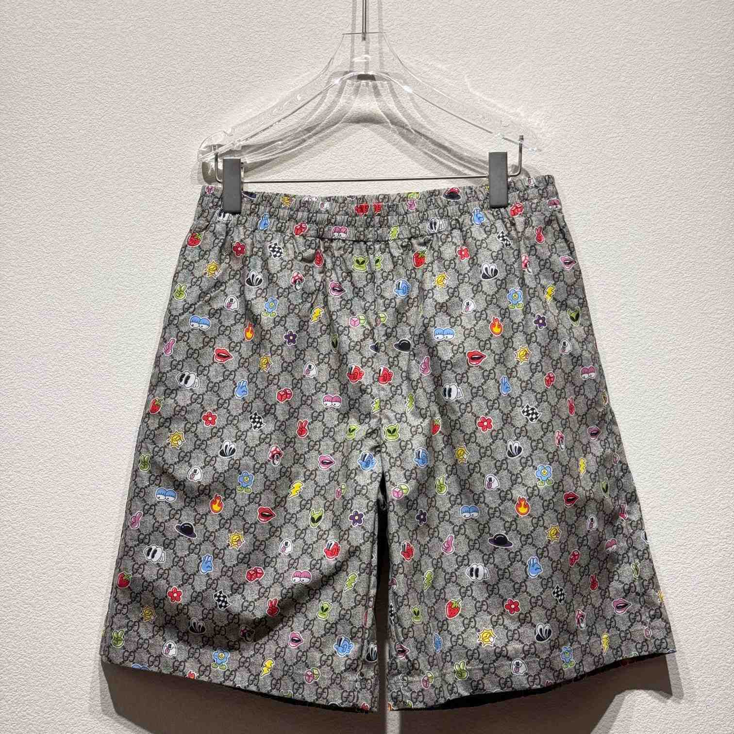 Gucci Cotton Short With Print - DesignerGu