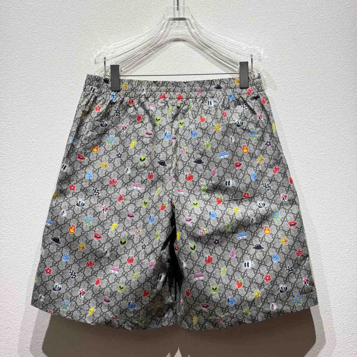 Gucci Cotton Short With Print - DesignerGu