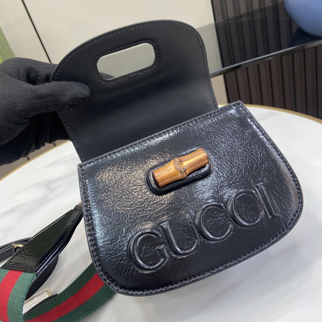 Gucci Bamboo 1947 Mini Top Handle Bag - DesignerGu