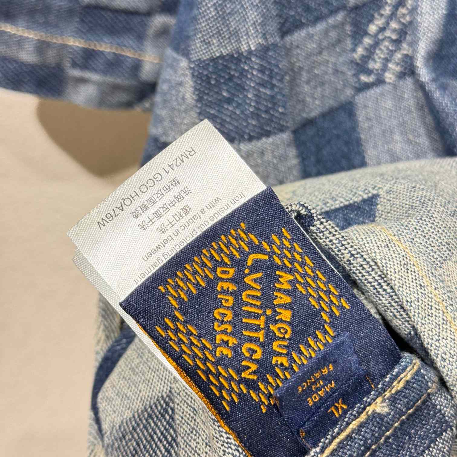 Louis Vuitton Damier Denim Shirt    - DesignerGu