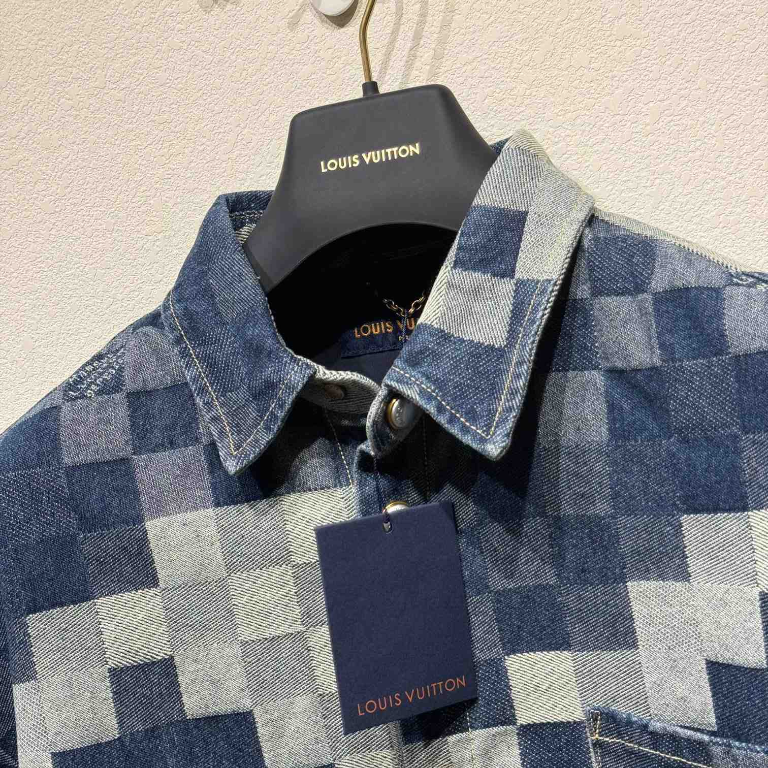 Louis Vuitton Damier Denim Shirt    - DesignerGu