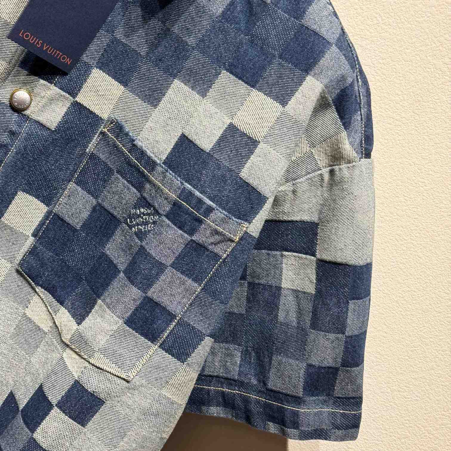 Louis Vuitton Damier Denim Shirt    - DesignerGu