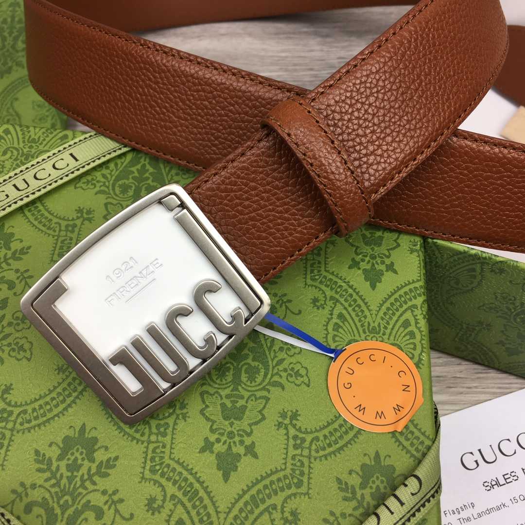 Gucci Leather Belt  35mm - DesignerGu