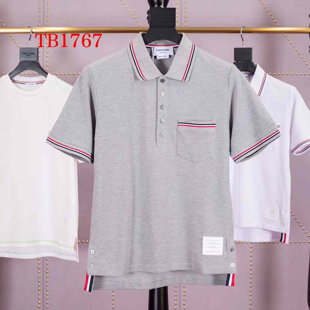 Thom Browne Bar Stripe Short-sleeve Polo   TB1767 - DesignerGu