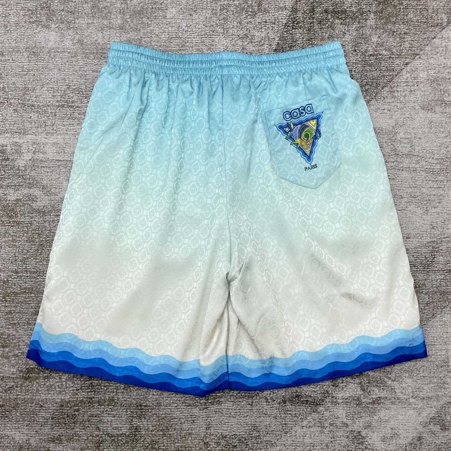 Casablanca Logo Drawstring Silk Shorts    C2003 - DesignerGu