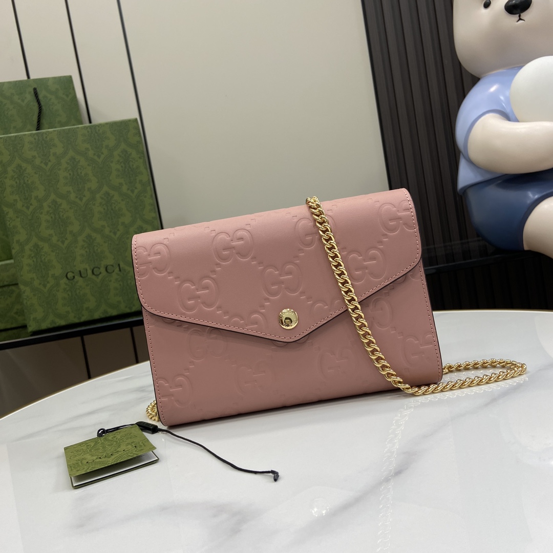 Gucci GG Chain Wallet - DesignerGu