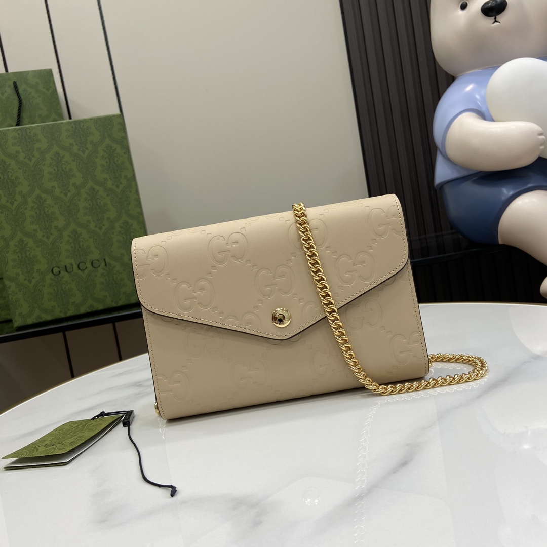 Gucci GG Chain Wallet - DesignerGu