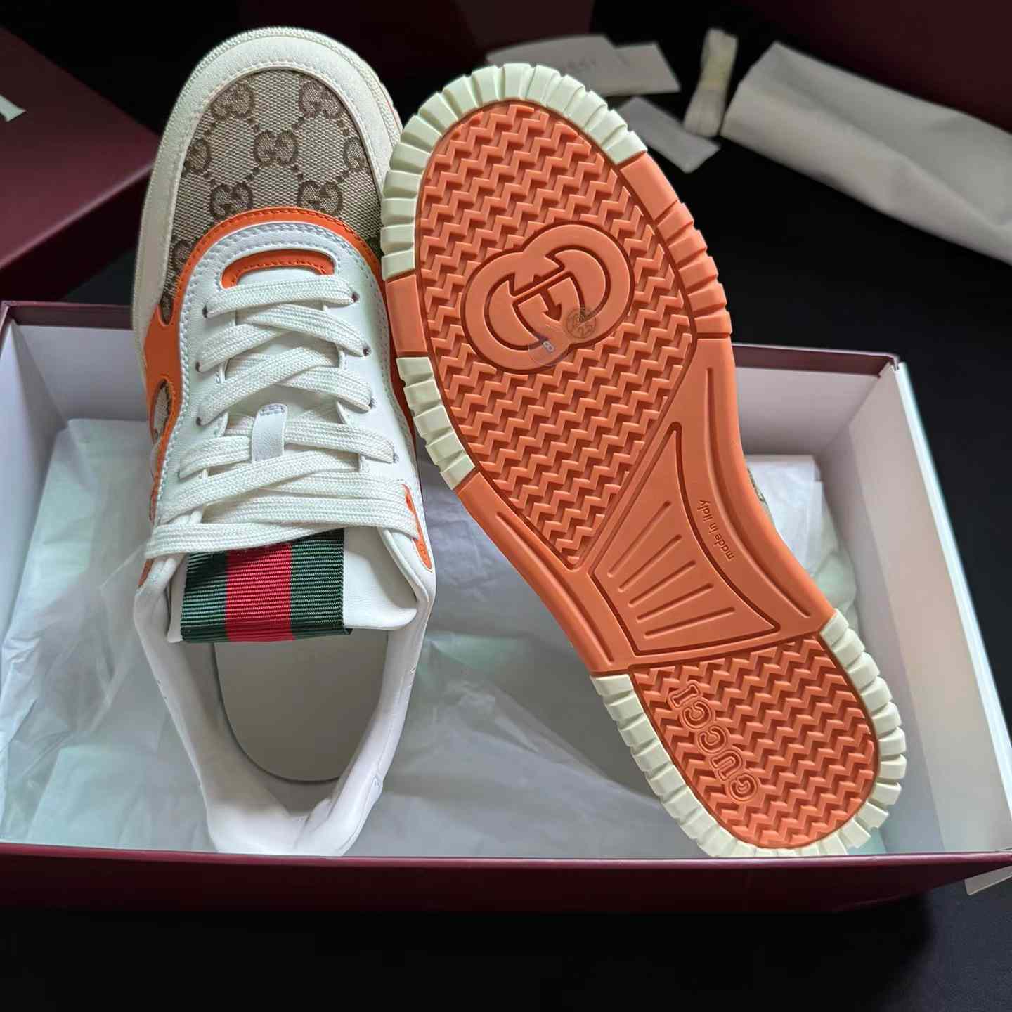 Gucci Re-Web Sneakers - DesignerGu