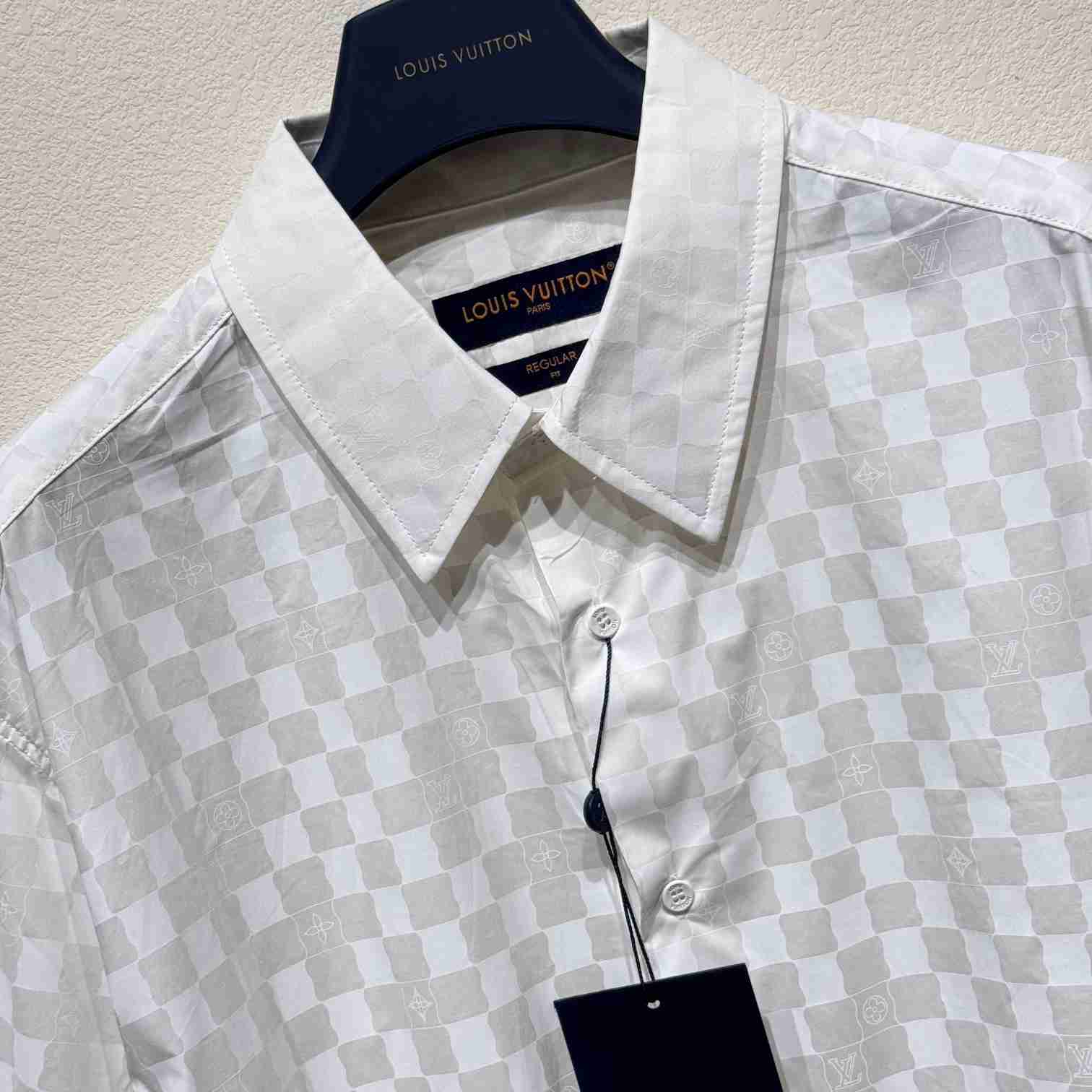 Louis Vuitton Short-Sleeved Cotton Shirt   1AFJW3 - DesignerGu