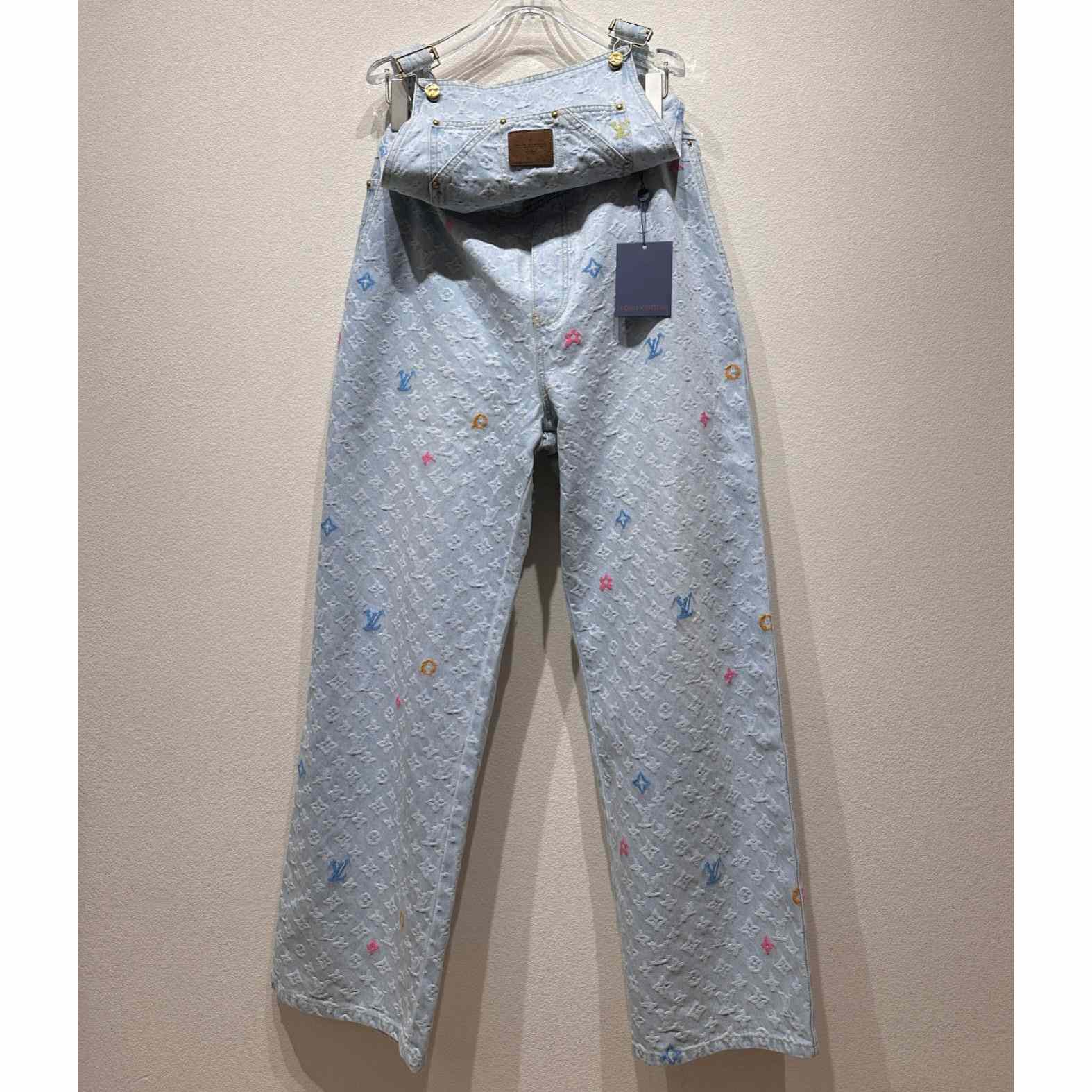 Louis Vuitton Monogram Denim Dungarees   1AFPVH - DesignerGu