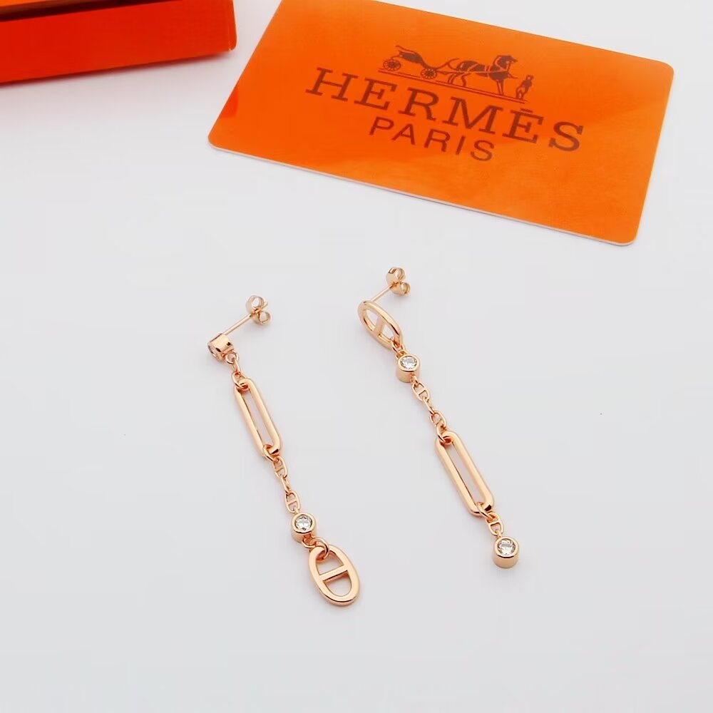 Hermes Chaine D'ancre Chaos Earrings - DesignerGu