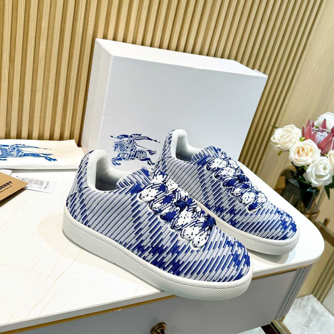 Burberry Check Knit Box Sneakers - DesignerGu