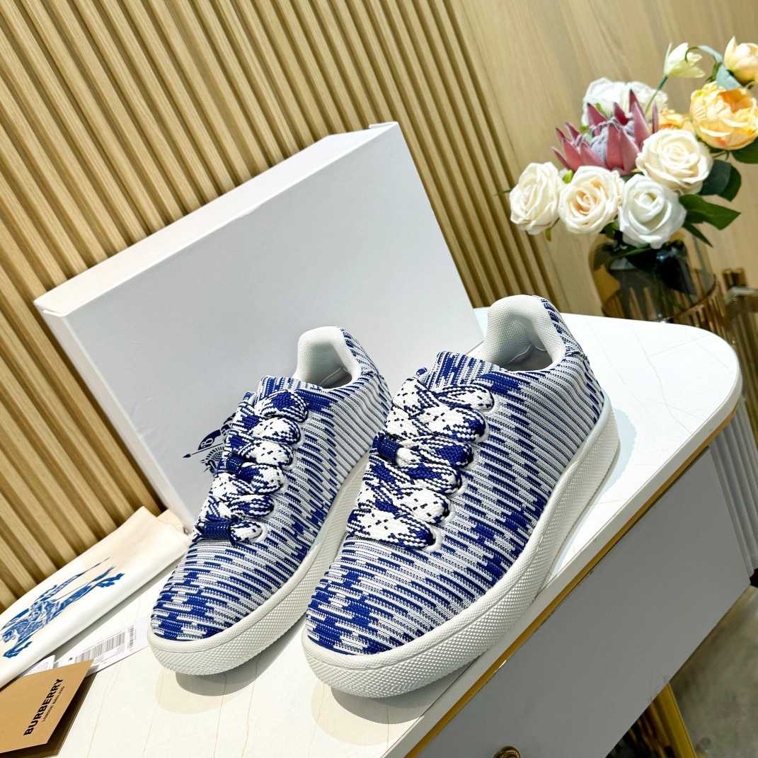 Burberry Check Knit Box Sneakers - DesignerGu