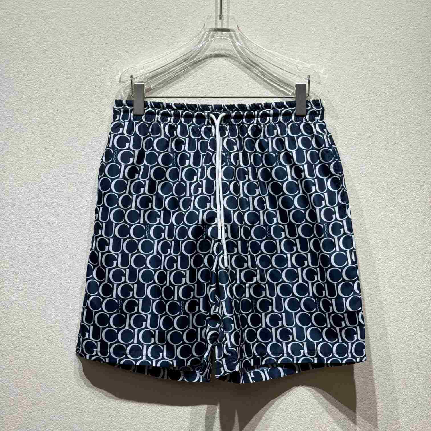 Gucci Maxi Gucci Print Nylon Swim Short - DesignerGu