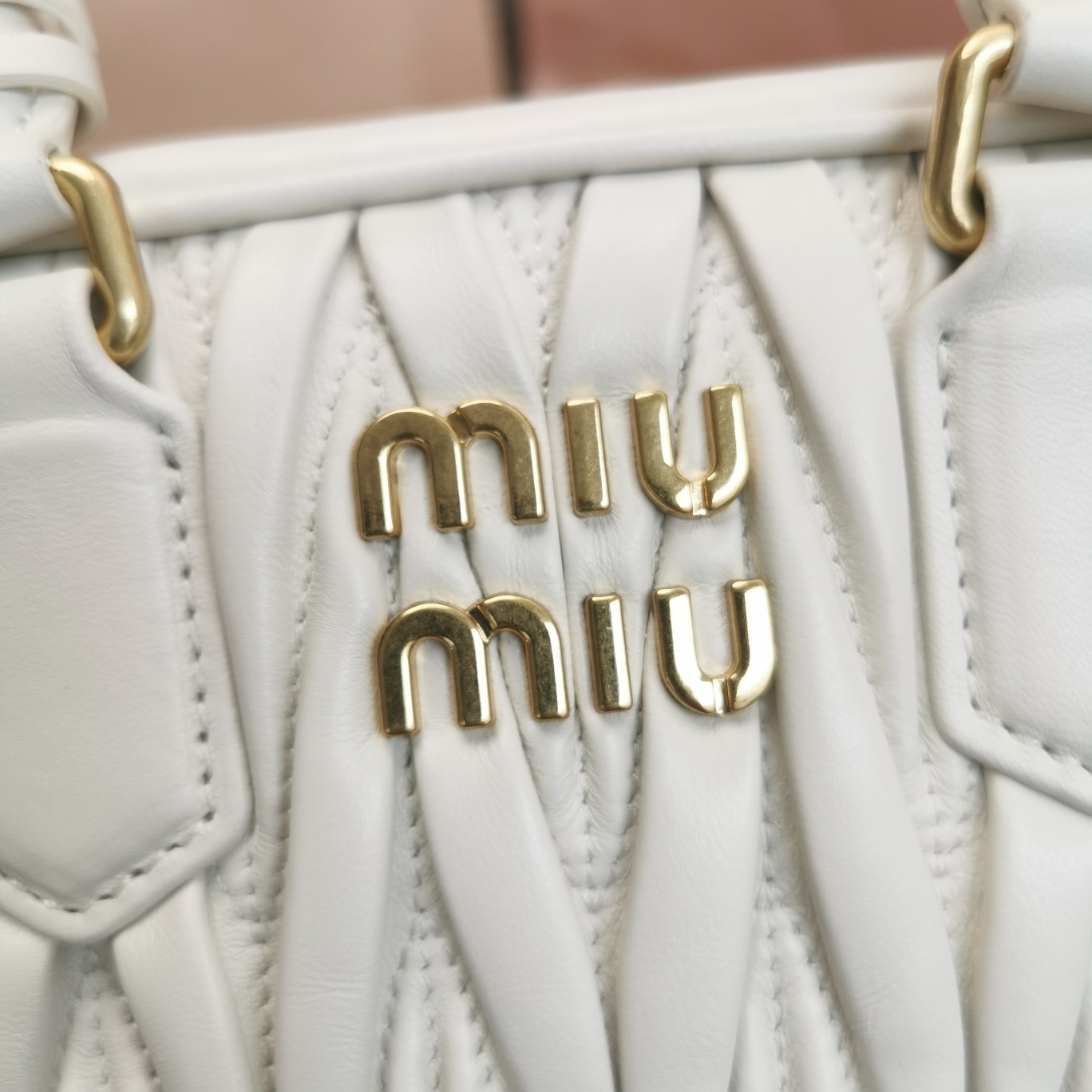 Miu Miu Arcadie Matelassé Nappa Leather Mini-bag - DesignerGu