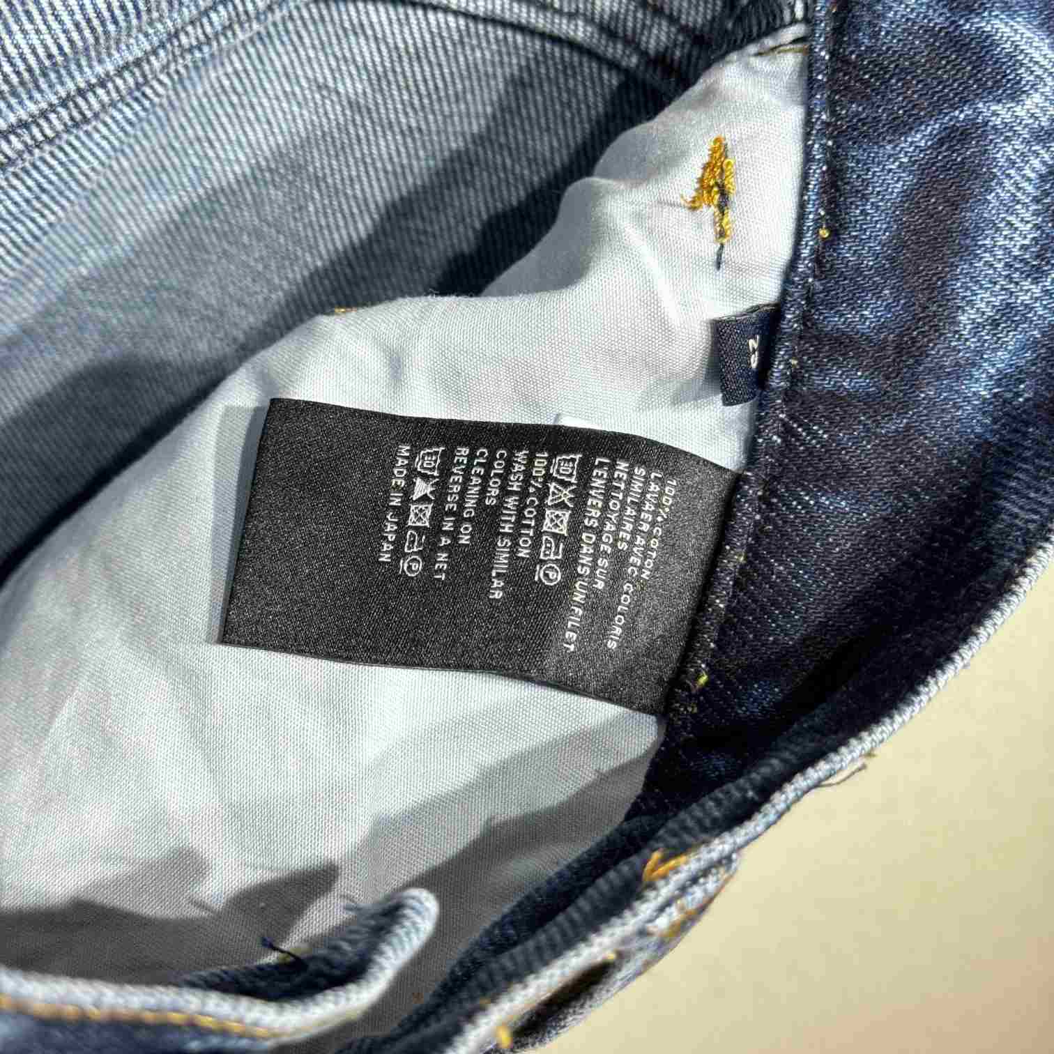 Celine Wesley Jeans In Blue Destroyed Denim  - DesignerGu