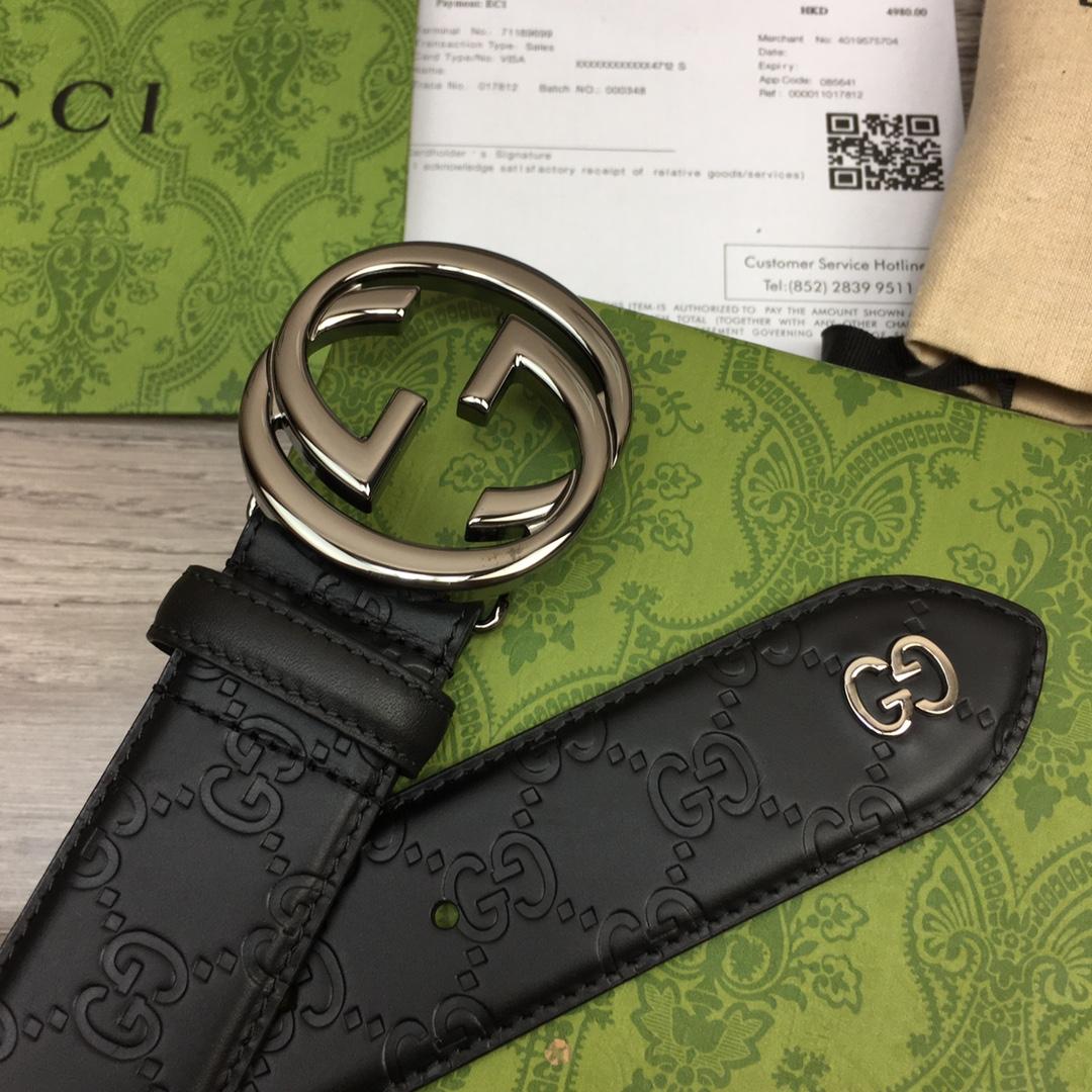 Gucci Leather Belt  40mm - DesignerGu