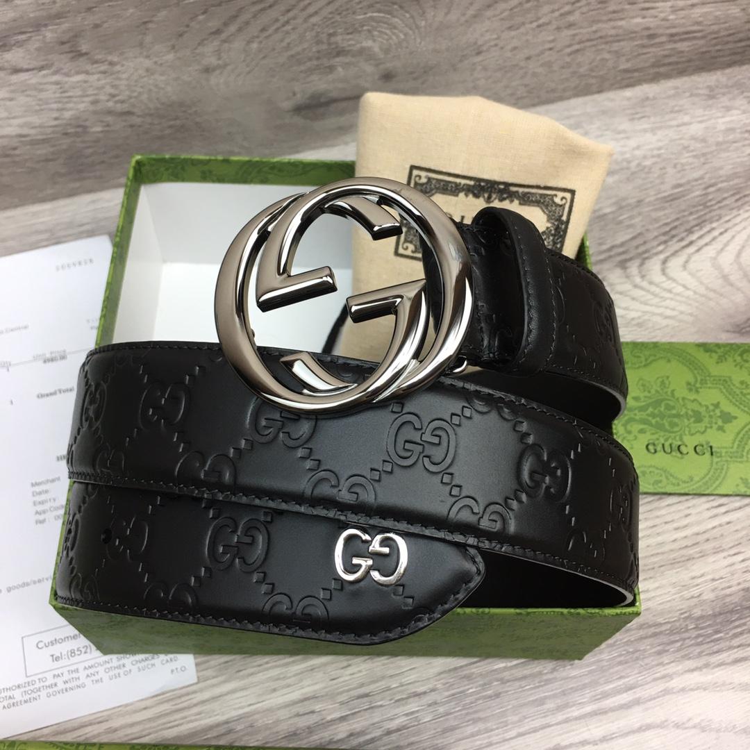 Gucci Leather Belt  40mm - DesignerGu