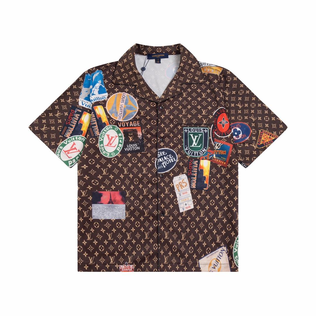 Louis Vuitton Silk Shirt & Short - DesignerGu