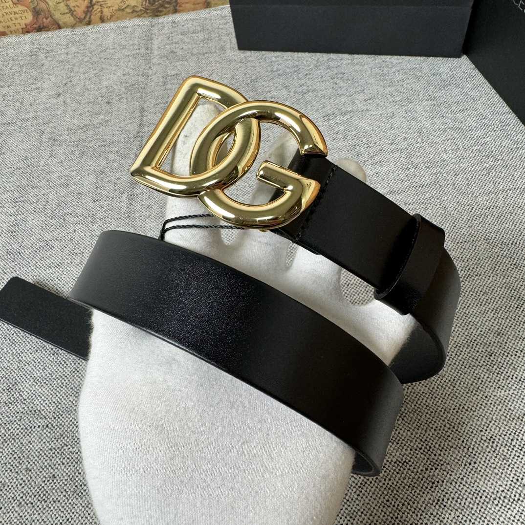 Dolce & Gabbana DG Logo-buckle Leather Belt   35mm - DesignerGu