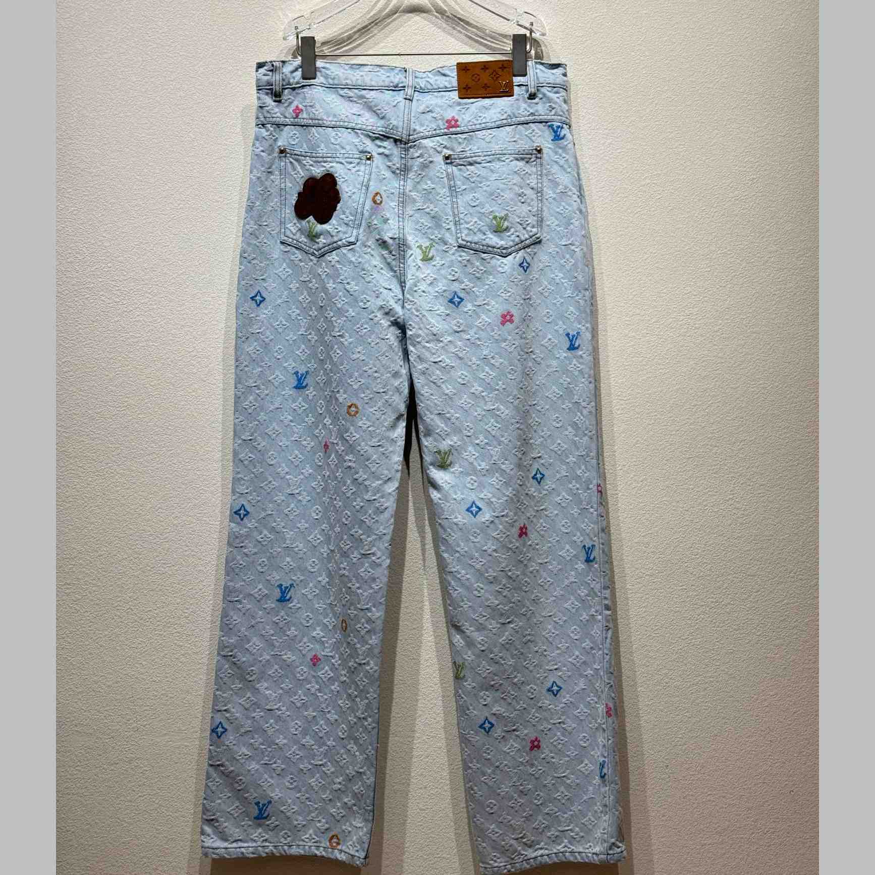 Louis Vuitton Monogram Denim Pants - DesignerGu