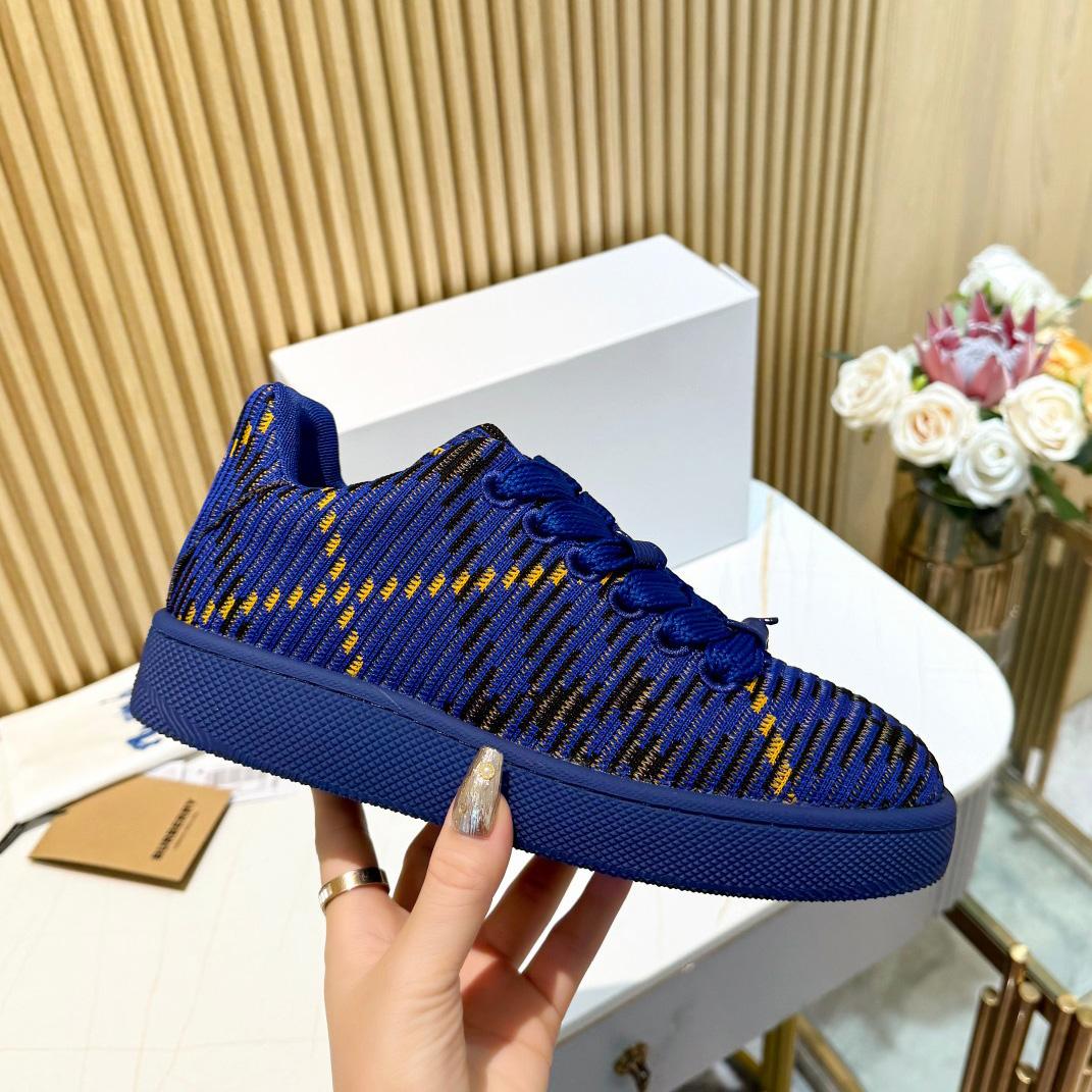 Burberry Check Knit Box Sneakers - DesignerGu