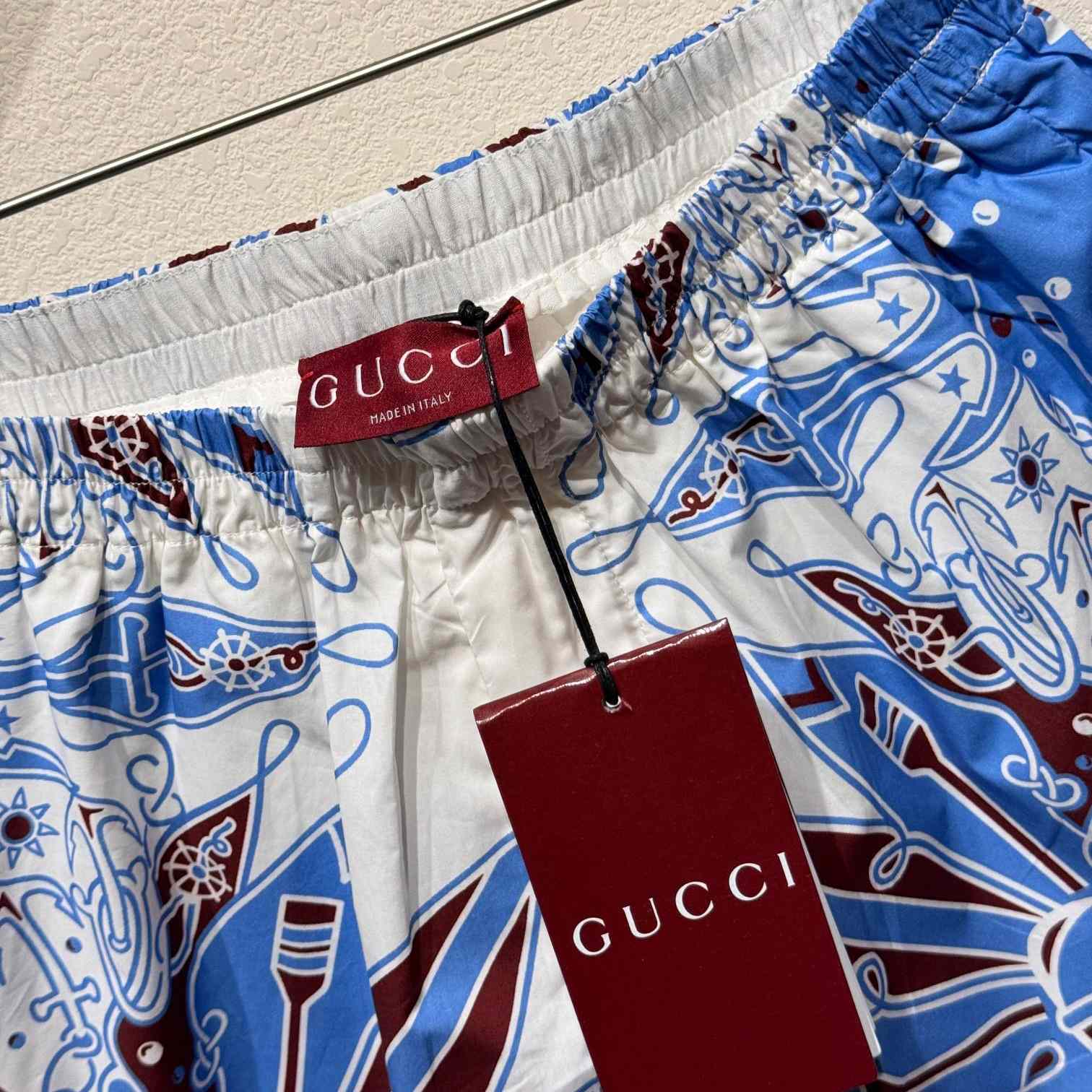 Gucci Bandana Print Cotton Short - DesignerGu