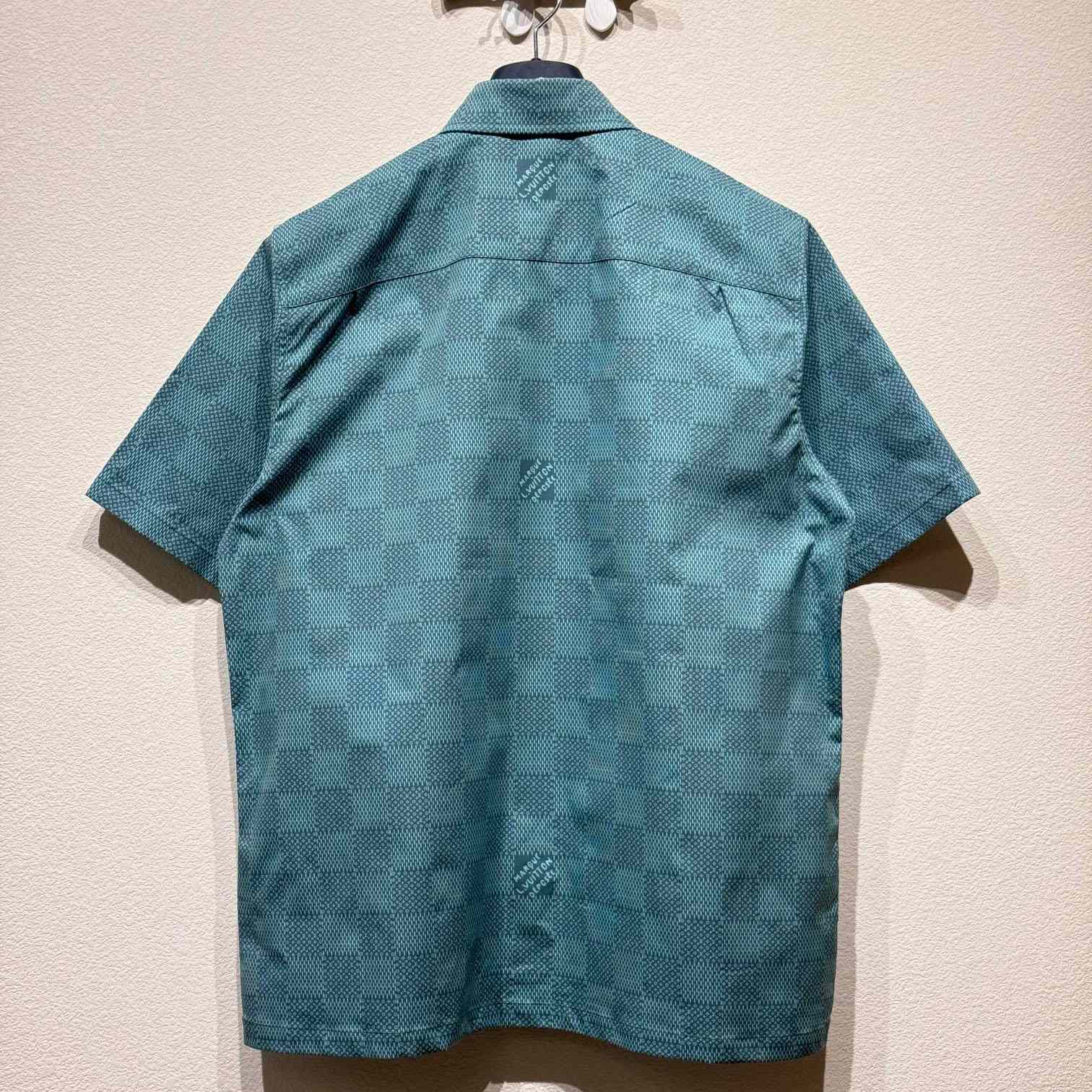 Louis Vuitton Printed Short-Sleeved Cotton Shirt   1AFQY0 - DesignerGu